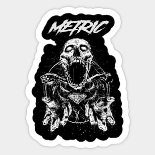 METRIC MERCH VTG Sticker